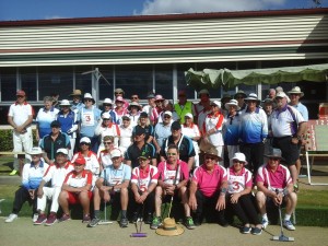 All of the participants at the Ipswich Gateball Challenge