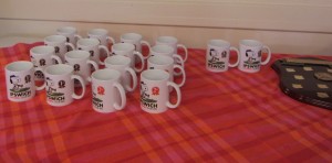 The novel prizes included an individual Snoopy Mug for each of the members of the teams that came 1st, 2nd and 3rd. Great idea!