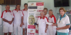 Southport Red came second. Jeanette Knight from Bribie Is made the presentations.